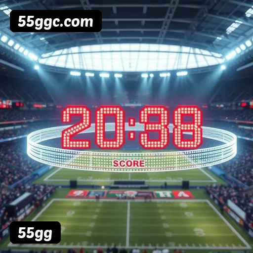 App 55gg para iOS e Android — interface mobile, login biométrico e PIX integrado